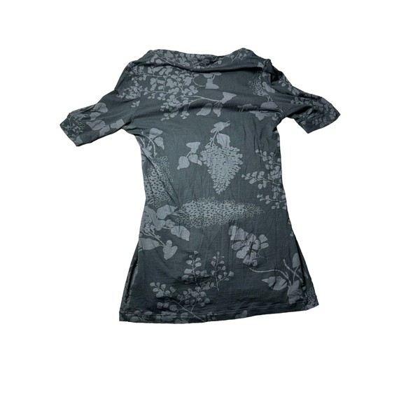 Theory Cowl Neck Women's Grey Short Sleeved Shirt Size P - Picture 2 of 7